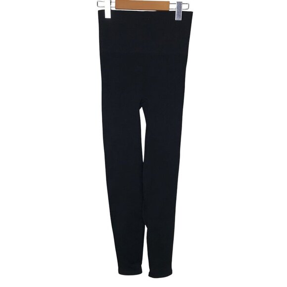 Spanx Black Look At Me Ribbed High Rise  Leggings Size XL - Picture 5 of 6